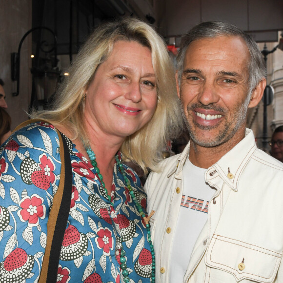 Paul Belmondo et son ex-femme Luana lors de la soirée d'inauguration de la brasserie Paul Bocuse dans l'hôtel du Louvre, dans le 1er arrondissement de Paris, France, le 12 septembre 2019.© Coadic Guirec/Bestimage 