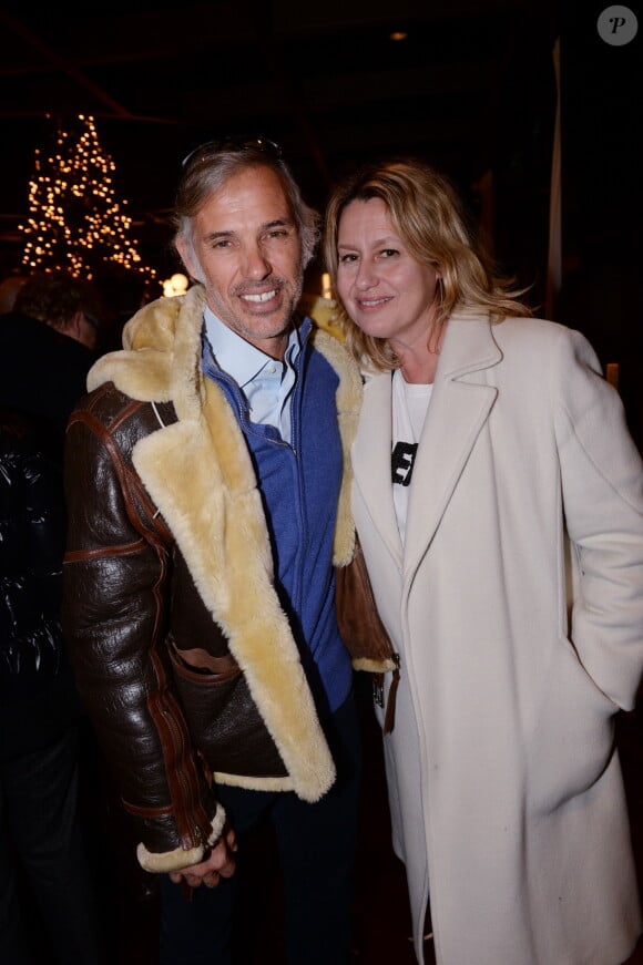 Exclusif - Paul Belmondo et son ex-femme Luana lors de la soirée d'inauguration de la cabane slave du Roch Hotel " CHATKA" au Roch Hôtel & Spa à Paris le 21 novembre 2018. © Rachid Bellak / Bestimage