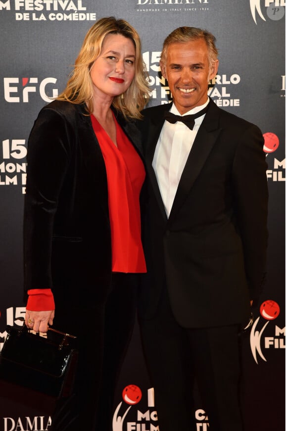 Paul Belmondo et son ex-femme Luana au photocall de la cérémonie de clôture de la 15ème édition du Monte-Carlo Film Festival de la Comédie, au Grimaldi Forum à Monaco, le 3 mars 2018. © Bruno Bebert/Bestimage 