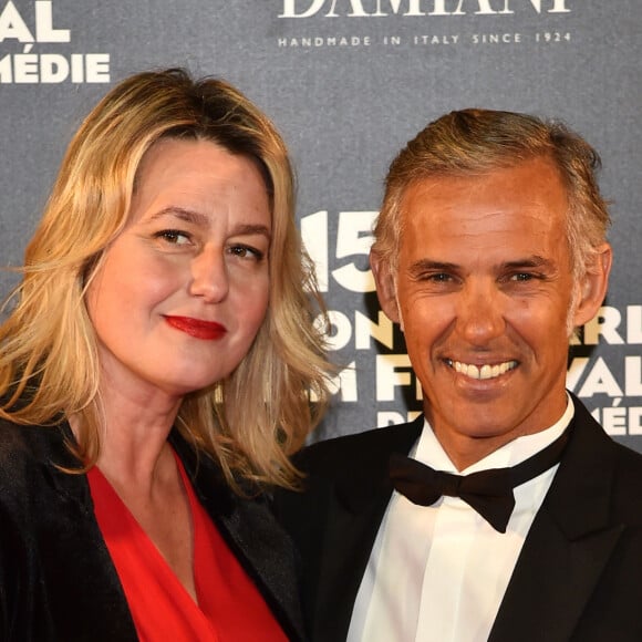 Paul Belmondo et son ex-femme Luana au photocall de la cérémonie de clôture de la 15ème édition du Monte-Carlo Film Festival de la Comédie, au Grimaldi Forum à Monaco, le 3 mars 2018. © Bruno Bebert/Bestimage 