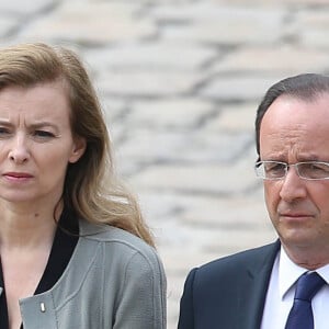 S'ils ne se sont plus adressé la parole pendant des années, les choses se sont apaisées
Valerie Trierweiler, Francois Hollande - Obseques de Pierre Mauroy aux Invalides a Paris le 11 juin 2013. 