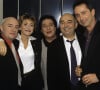 Michel Blanc nous a quittés à 72 ans, laissant la troupe du Splendid dans le plus grand des chagrins
Archives - En France, à Paris, dans les coulisses de l'émission "Nom de code : Balasko", de gauche à droite, Michel BLANC, Marie-Anne CHAZEL, Christian CLAVIER, Gérard JUGNOT et Thierry LHERMITTE © Michel Marizy via Bestimage