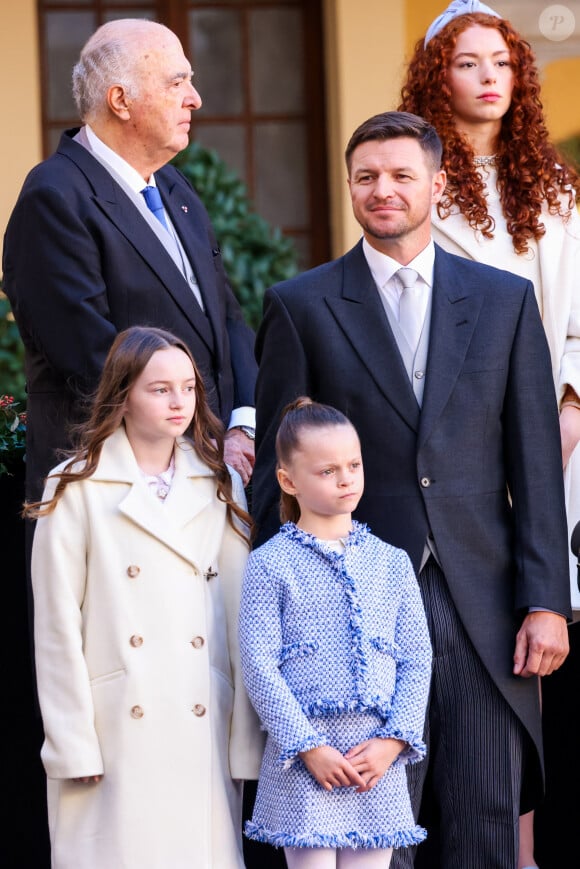 Gareth Wittstock dans la cour du palais princier le jour de la fête nationale de Monaco le 19 novembre 2024. © Jean-Charles Vinaj / Pool Monaco / Bestimage 