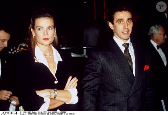 Stéphanie de Monaco et Daniel Ducruet à la remise des prix de la F.I.A. aux champions 1994. La soirée s'est déroulée à Monaco.