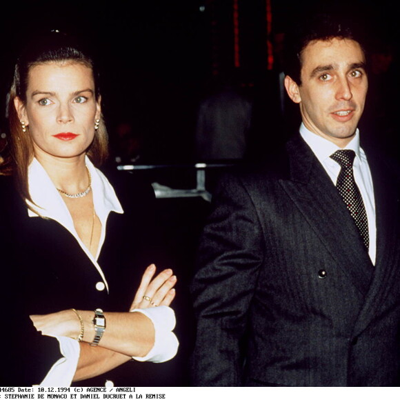 Stéphanie de Monaco et Daniel Ducruet à la remise des prix de la F.I.A. aux champions 1994. La soirée s'est déroulée à Monaco.