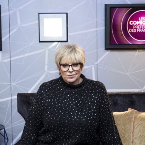 Exclusif - Laurence Boccolini - Backstage de l'enregistrement de l'émission "Les comiques préférés des français" au Palais des Sports (Dôme de Paris) à Paris, qui sera diffusée le 17 avril sur France 2 © Pierre Perusseau / Bestimage 