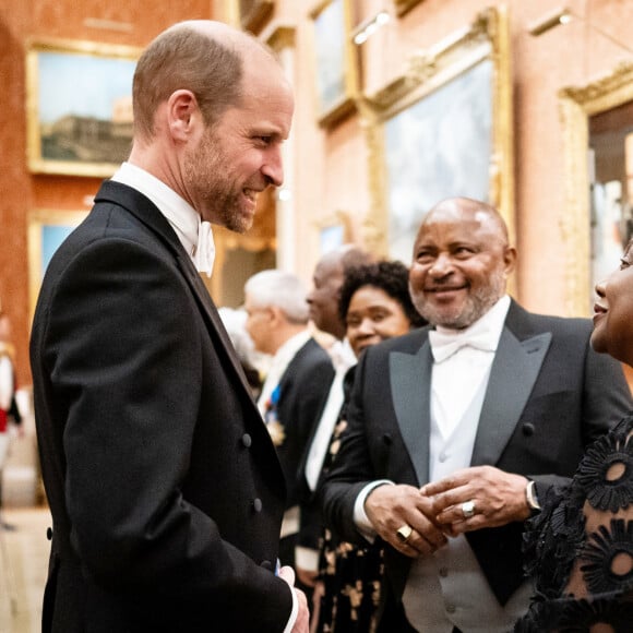 19/11/2024 Le prince William, prince de Galles et duc de Cambridge, lors de la réception du corps diplomatique au palais de Buckingham à Londres. Pas de droits au Royaume-Uni avant 28 jours à compter de la date de prise de vue. ©Alpha Press