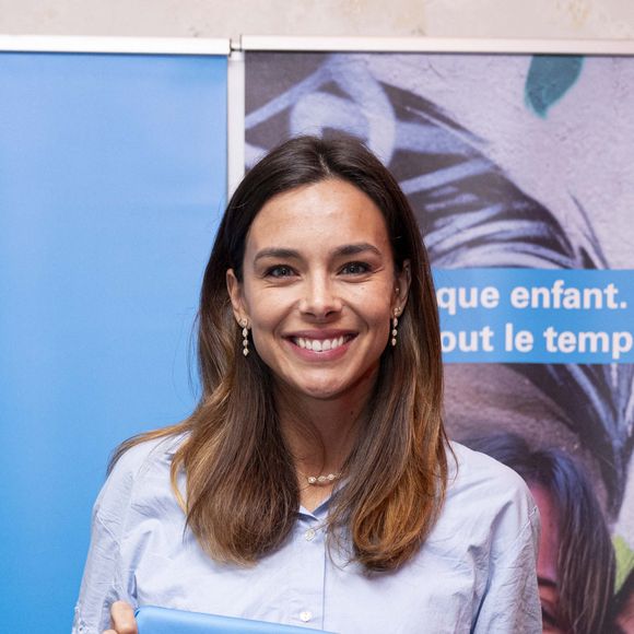 Marine Lorphelin - Conférence de presse pour la course des 10km d’UNICEF à Paris, le 6 novembre 2024. Parrainée par M.Lorphelin, cette course vise à collecter des fonds pour les programmes de nutrition infantile de l’UNICEF, le 2 mars 2025 au coeur du bois de Boulogne. © Pierre Perusseau / Bestimage  Press conference for the UNICEF 10km race in Paris, November 6, 2024. Sponsored by Mr. Lorphelin, this race aims to raise funds for UNICEF's child nutrition programs, on March 2, 2025 in the heart of the Bois de Boulogne. 