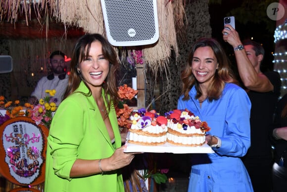 Exclusif - Malika Ménard et Marine Lorphelin - M.Ménard fête son 36ème anniversaire au "Medellin Jardin" à Paris, le 23 juillet 2023. L'ancienne Miss France 2010 a pu souffler ses bougies, entourée de quelques amis. © Rachid Bellak / Bestimage  No web pour la Belgique et la Suisse 