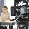 Vanessa Paradis sur le plateau de tournage de la campagne publicitaire Rouge Coco de Chanel