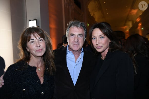 François Cluzet et sa femme Narjiss Slaoui-Falcoz, Laura Smet - Soirée du 10ème anniversaire de l'hôtel Peninsula à Paris le 28 novembre 2024. © Rachid Bellak/Bestimage