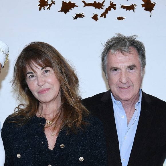 François Cluzet et sa femme Narjiss Slaoui-Falcoz - Soirée du 10ème anniversaire de l'hôtel Peninsula à Paris le 28 novembre 2024. © Rachid Bellak/Bestimage