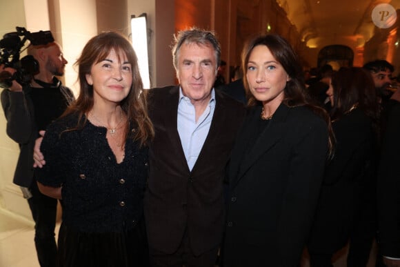 Narjiss Slaoui-Falcoz, Francois Cluzet et Laura Smet - Soirée du 10ème anniversaire de l'hôtel Peninsula à Paris le 28 novembre 2024. © Jérôme Dominé/ABACA