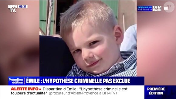 Un nouveau rebondissement redonne de l'espoir 
Emile Soleil, petit garçon de 2 ans et demi qui a disparu dans le Haut-Vernet il y a un an - Capture d'écran de BFMTV