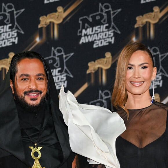 Vitaa, elle, n'avait pas pu échapper à une question dans "C à Vous" la semaine dernière
Slimane et Vitaa - Photocall de la 26ème édition des NRJ Music Awards au palais des festivals de Cannes, le 1er novembre 2024. © Bebert / Guignebourg / Bestimage 