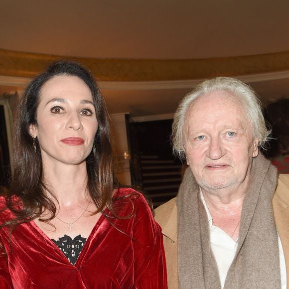 Isabelle Le Nouvel et Niels Arestrup - Remise du prix de La Fondation Barrière pour la pièce "Skorpios Au Loin" au théâtre des Bouffes-Parisiens à Paris, France, le 18 octobre 2018. © Coadic Guirec/Bestimage 