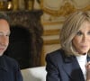 "Rien n'est confirmé pour Sir McCartney mais je prie tous les jours pour ça ! La pensée positive est créatrice" a-t-il précisé sur X.
Le journaliste spécialisé dans les royautés Stéphane Bern et la Première dame Brigitte Macron lors déjeuner de travail avec les acteurs français et belges de l'industrie créative et culturelle à l'Hôtel de Ville de Paris, France