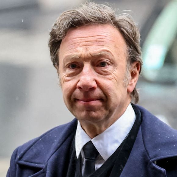 Stéphane Bern et son compagnon Yori Bailleres - Obsèques de l'ancien ministre de la Culture Frédéric Mitterrand en l'Église Saint-Thomas d'Aquin à Paris. Le 26 mars 2024 © Jacovides-Moreau / Bestimage 