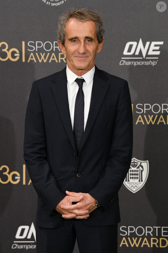 Alain Prost, récompensé pour l'ensemble de sa carrière, Prix de la légende 2019, durant la soirée des Sportel Awards 2019 au Grimaldi Forum à Monaco le 22 octobre 2019. Les Sportel Awards visent à récompenser les plus belles images de sport de l'année dans le cadre du Sportel qui est un salon international du sport et des médias qui se déroule sur 3 jours en Principauté. © Bruno Bebert/Bestimage