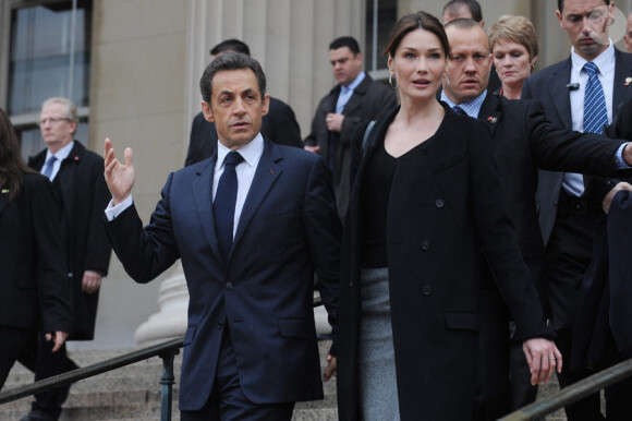 Carla Bruni et Nicolas Sarkozy à New York à la fin du mois de mars 2010