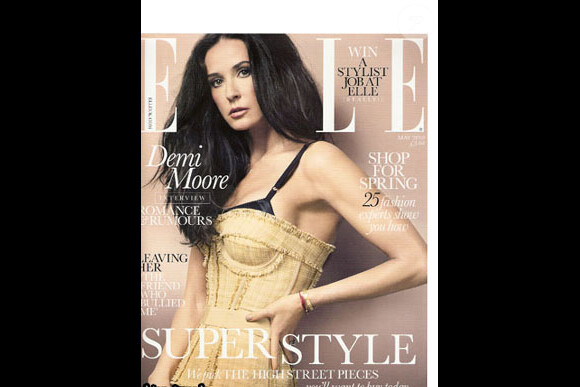 Demi Moore en couverture de Elle