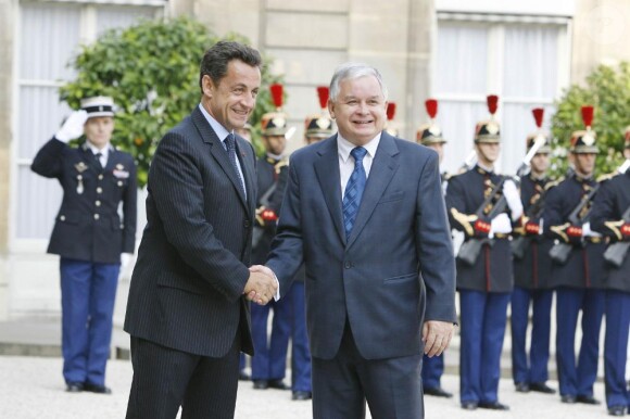 Lech Kaczynski et Nicolas Sarkozy