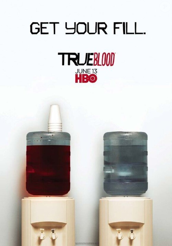 True Blood, affiche promotionnelle pour la saison 3, été 2010 aux Etats-Unis. 