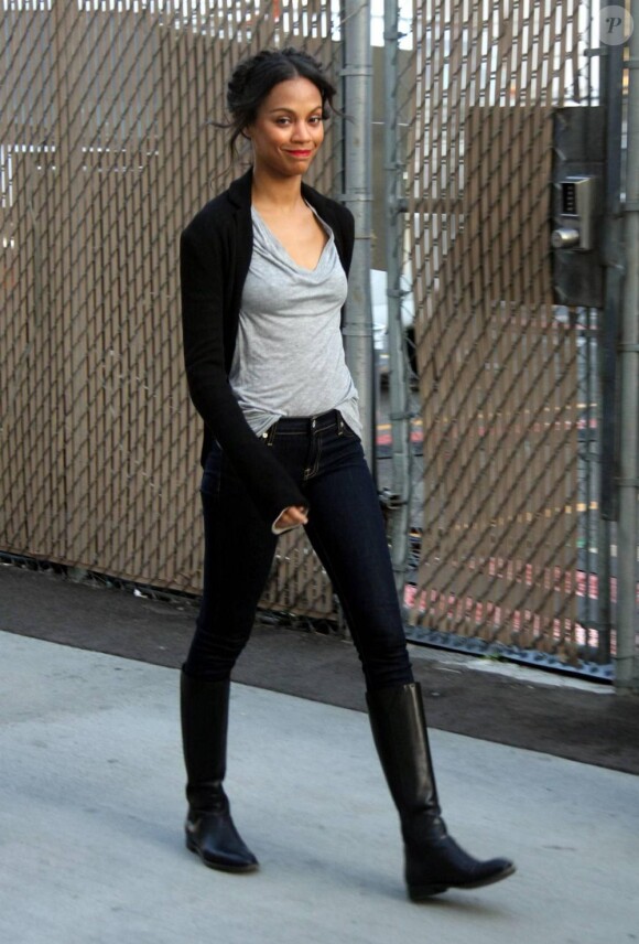 Zoe Saldana à Los Angeles, le 13 avril 2010