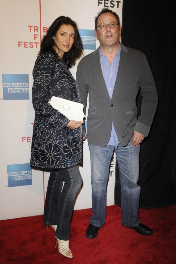 Jean Reno et son épouse Zofia au Tribeca Film Festival, où le film My Own Love Song était projeté. 22/04/2010
