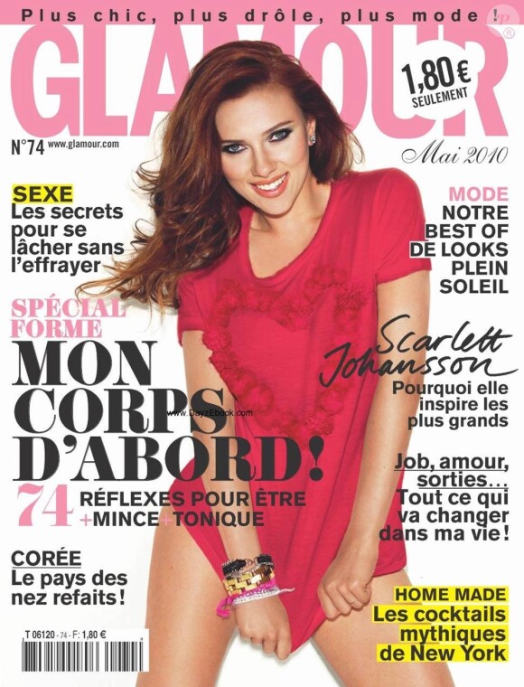 La couverture de l'édition française du numéro de mai 2010 du magazine Glamour.
