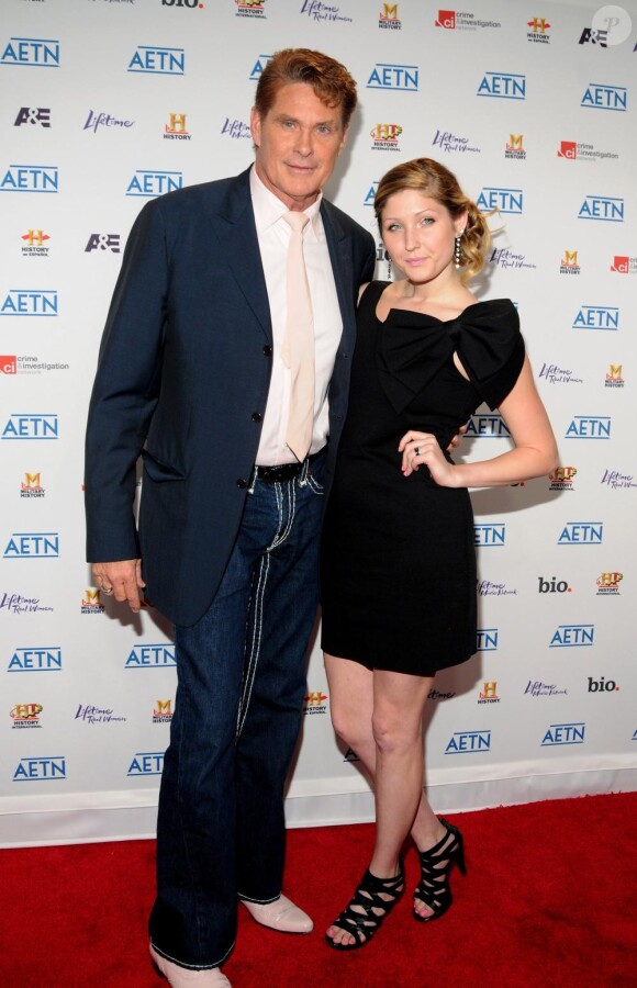 David Hasselhoff et sa fille Taylor Ann lors de la soirée A&E Upfront Party au IAC Building le 5 mai 2010 à New York