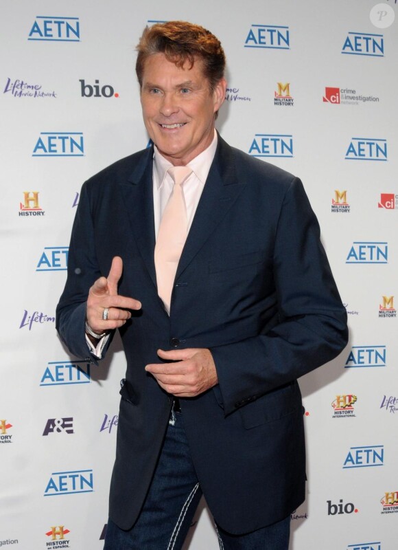 David Hasselhoff lors de la soirée A&E Upfront Party au IAC Building le 5 mai 2010 à New York