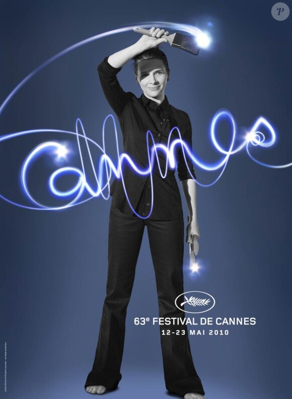 L'affiche du 63e Festival de Cannes, qui se tiendra sur la Croisette du 12 au 23 mai 2010.