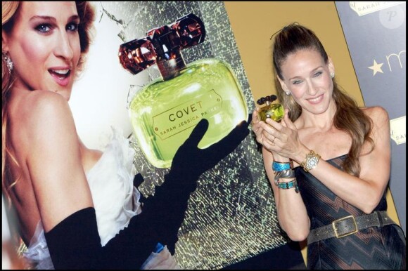 Sarah Jessica Parker lors du lancement de son parfum Covet