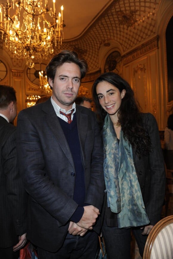 Arthur et Clotilde de Kersauson au déjeuner de l'Hôtel Le Meurice, le 6 mai 2010.