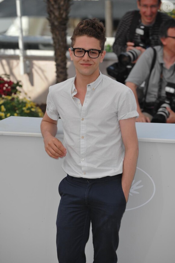 Xavier Dolan lors du photocall "Les amours imaginaires" au Festival de Cannes, le 15 mai 2010