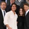 Nicolas Cage et Tom Cruise sont venus soutenir le producteur Jerry Bruckheimer lors de sa prise d'empreintes sur Hollywood Boulevard, le 18/05/2010
