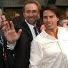 Nicolas Cage et Tom Cruise sont venus soutenir le producteur Jerry Bruckheimer lors de sa prise d'empreintes sur Hollywood Boulevard, le 18/05/2010