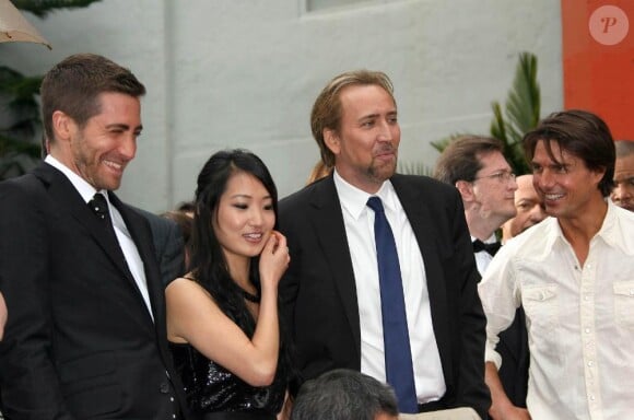 Jake Gyllenhaal, Nicolas Cage et Tom Cruise sur Hollywood Boulevard, le 18/05/2010