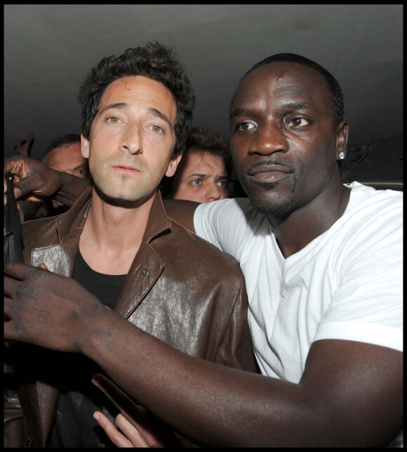 Soirée F*** Me I'm Famous des Guetta à Cannes, le 19 mai 2010 : Adrien Brody et Akon !