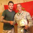 David Beckham visite les soldats américains du camp de Leatherneck, en Afghanistan, le 23 mai 2010 !