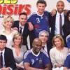 Télé-Loisirs propose une photo exclusive dans son édition du 31 mai, illustrant l'Equipe de France, le sélectionneur et les figures emblématiques de TF1.