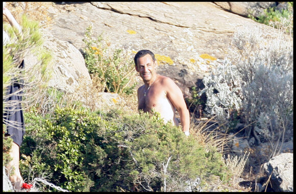 Nicolas Sarkozy en vacances au Cap Nègre