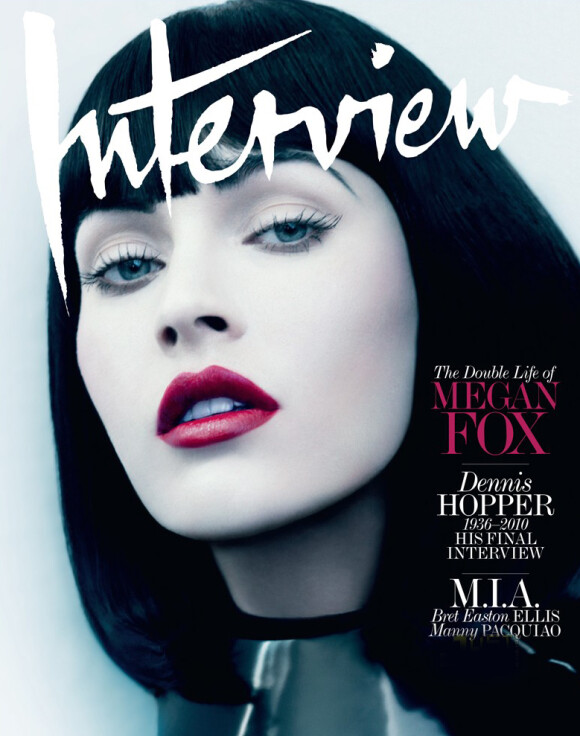 Megan Fox en couverture du magazine Interview