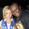 Cindy assiste à l'anniversaire de Magloire, au Queenie, à Paris, vendredi 11 juin.