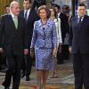 La famille royale au Palais Royal pour le 25e anniversaire de l'intégration de l'Espagne dans l'Union européenne