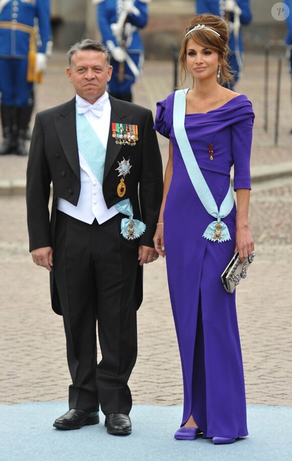 Samedi 19 juin 2010 : Le mariage de la princesse Victoria de Suède et de Daniel Westling, apothéose de leur conte de fées, a été béni par un incroyable cortège de royaux. Rania et Abdullah de Jordanie