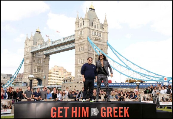 Présentation de Get Him to the Greek avec Russell Brand et Jonah Hill, à Londres, le 20 juin 2010 !