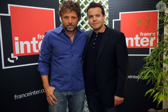 Stéphane Guillon et Nicolas Demorand, présentateur de la Matinale sur France Inter