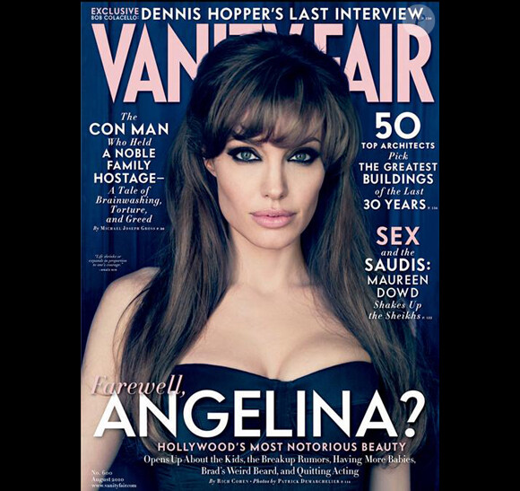 Angelina Jolie en couverture de Vanity Fair italien, juillet 2008